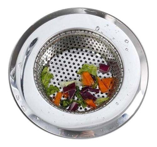 10 Ralo Grelha Pia Aço Inox C/ Borda Cozinha Banheiro 9cm