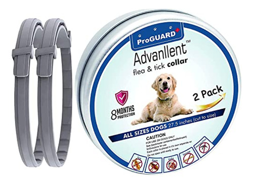 Advanllent Collar Antipulgas Para Perros, 8 Meses De Prevenc