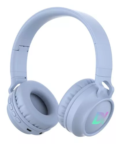 Auriculares Inalámbricos Bluetooth Huellitas Gatito Celeste