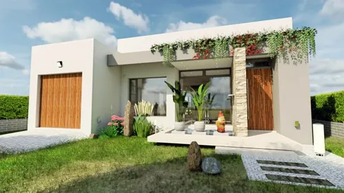Plano De Casa Moderna Medidas Diseño Color 172m2