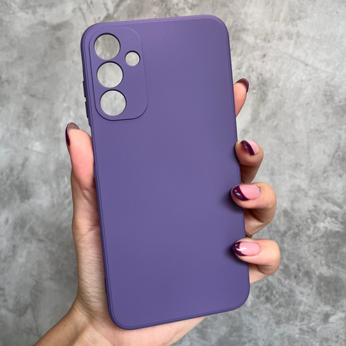 Funda Silicona Cubre Cámara Para Samsung Linea- Coolcase Violeta A36