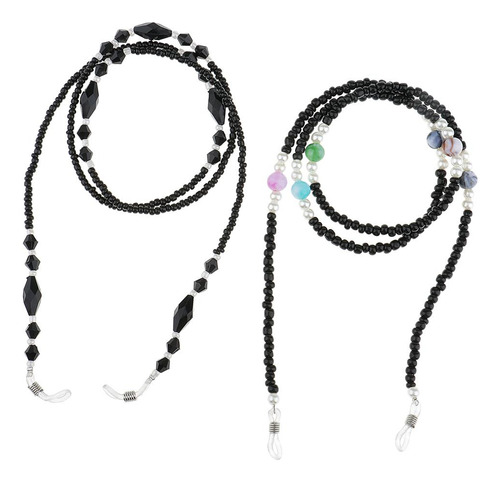 2x Cordón De Anteojos Con Soporte De Cadena Para Gafas