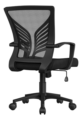 Silla De Oficina Ergonómica Ajustable Malla Negra