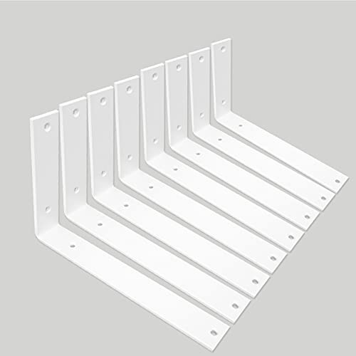 Soportes De Pared De 10 Pulgadas, Soportes En L, 8 Unidades,