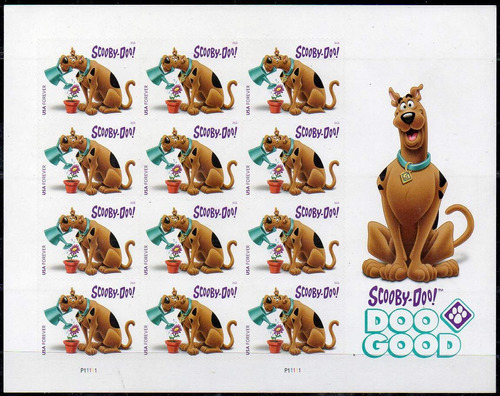 Estados Unidos / Usa 2018 Scooby-doo (hojita De 12) 