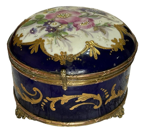 Alhajero Caja Porcelana Francesa Sevres Sin Sello