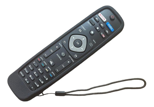 Funda Para Control Philips Tv 32pfl2908 55pfl6900 Negro