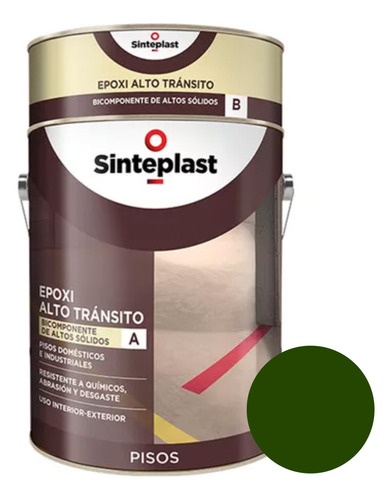 Recufloor Esmalte Epoxi Para Pisos 4 Lt  ¦ Colores Acabado Satinado Color Verde