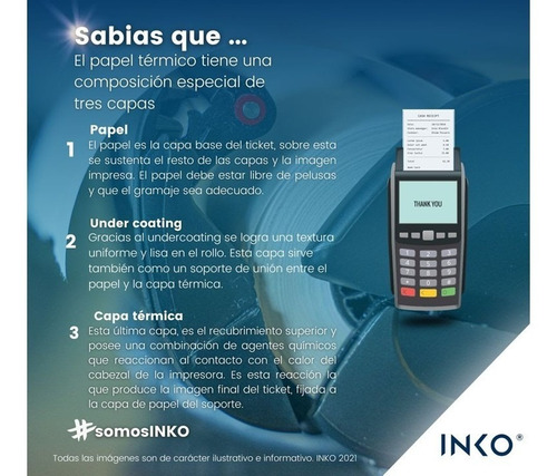 Imagen 2 de 7 de 50 Rollos Papel Termico Miniprinter 57x40 Impresora 58mm Xprinter