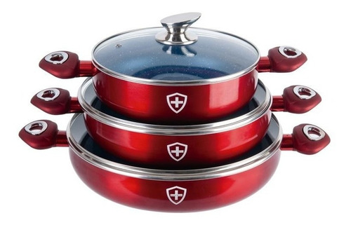 Imagen 2 de 4 de Juego De 3 Arroceras Swiss Silver
