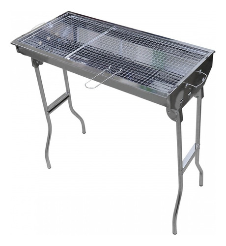 Asador Silver En Acero Inoxidable Plegable Asados Hogar