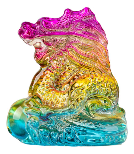 Escultura De Dragón De Cristal, Figura De Animal De Cristal
