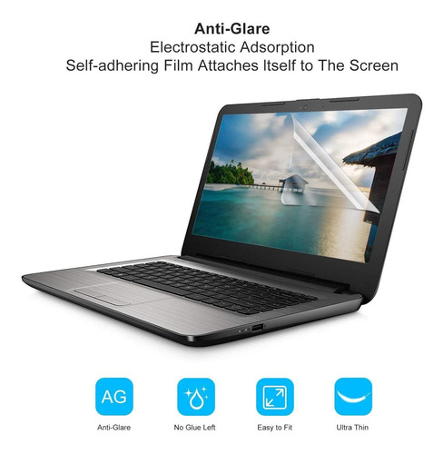 Imagen 6 de 6 de Protectores De Pantalla X2 Unidades Para Portatil Hp Dell