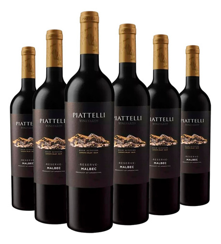 Vino Piattelli Reserve Malbec Salta Caja X 6 X 750ml.
