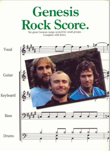 Genesis Phil Collins Rock Score Partituras Tablaturas Banda 