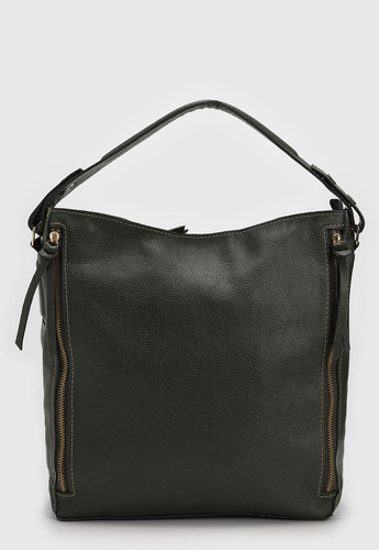Bolsa Couro Legítimo Ombro E Transversal - Sn Couros Vermont Cor Verde
