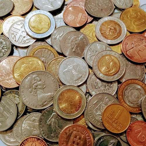 Lote 110 Moedas Estrangeiras Antigas Europa E Américas (Usado)
