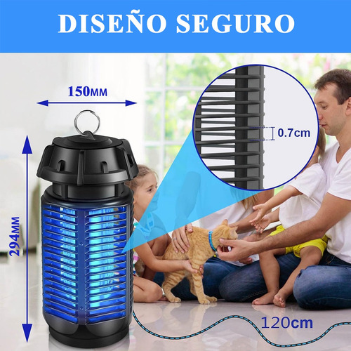 Lampara Antimosquitos Eléctrico 20w Atrapa Mosquitos Insecto