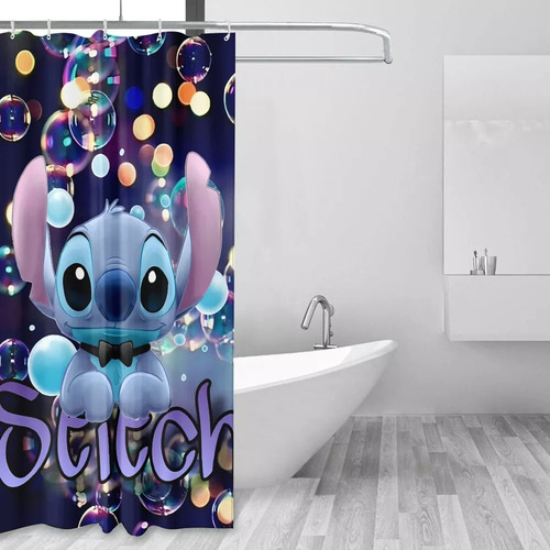 Mjj Cortina De Ducha Con Puntadas For Baño Infantil,