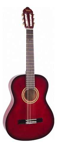 Guitarra Clasica Valencia Vc103 Mediana Color Rojo