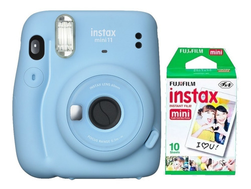 Camara Instantanea Instax Mini 11 Celeste Sky Rollo