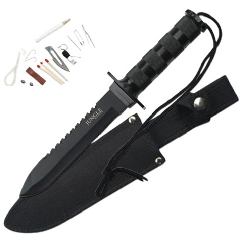 Jungle King Cuchillo Puñal Jungle Master Con Accesorios