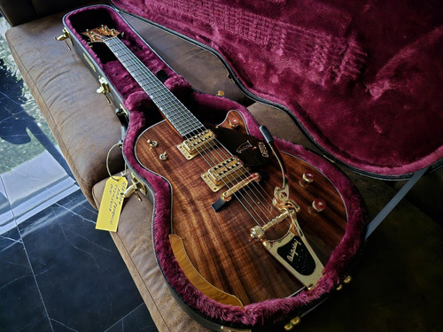 Gretsch Penguin Koa Limited Edition G6134t With Bigsby 2021 Diestro Koa Natural Ébano