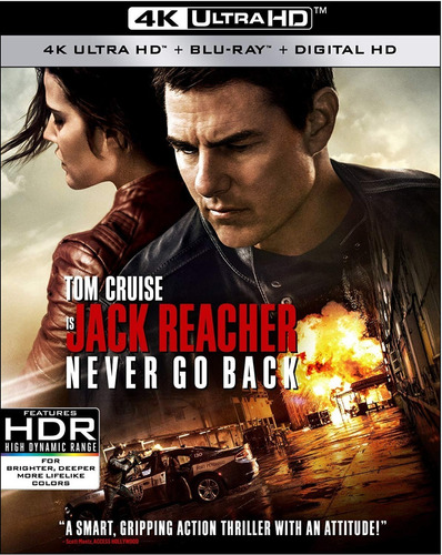 Blu Ray 4k Ultra Hd Jack Reacher Never Go Back T Cruise 