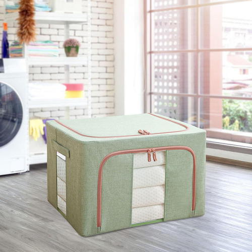 A Cubo Organizador Plegable For Edredón, Contenedor De 24 L,