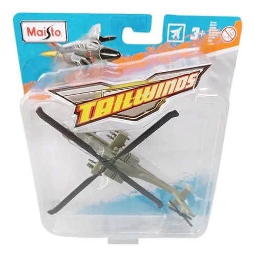 Helicóptero Ah-64 A Apache Maisto Tailwinds Verde