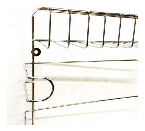 Suporte Porta Condimentos 5 Em 1 E 3 Potes Vidro Tampa Cromo