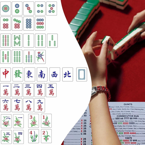 Ga Cartas De Mahjong,norma Nacional, Reglas Y Manos Estándar