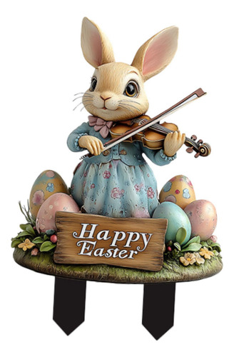 Estaca De Conejo De Pascua, Estaca Decorativa De Estilo B