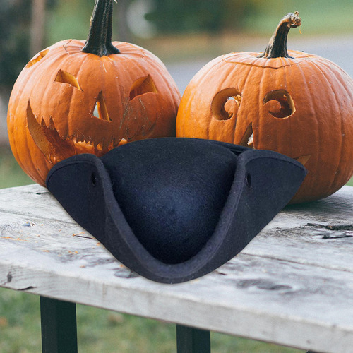 Halloween Pirata Chapéu Lenço Tricórnio Pirata Chapéu