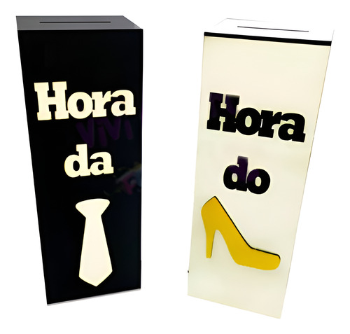 Kit Cofres Mdf Hora Da Gravata E Hora Do Sapatinho