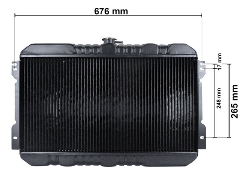 Radiador Nissan Pick Up 720 1981 1982 1983 Cobre / Laton