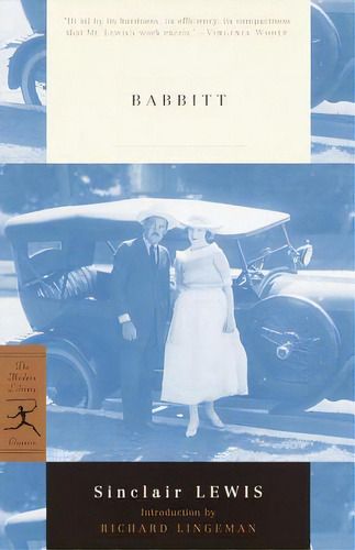 Babbitt, De Lewis, Sinclair. Editorial Modern Lib, Tapa Blanda En Inglés