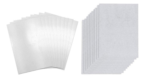 20 Piezas Hojas De Papel Termorretráctil En Blanco Estiloj
