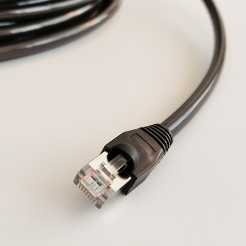 Imagen 2 de 6 de Cable Ethernet Cat 6 Exterior Blindado De 40 Metros Gigabit