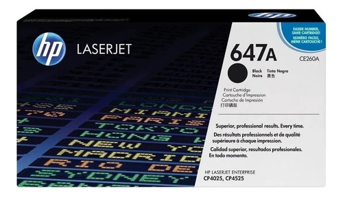 Toner Hp 647a 647 Negro Ce260a Ce260 Cp4025 4525 Cm4540
