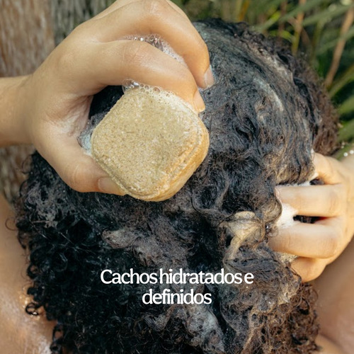 Shampoo Sólido Em Barra Hidratante Cabelo Crespo Cacheado 70g