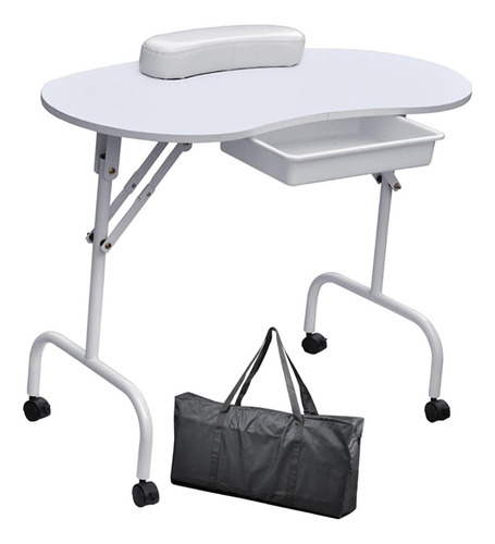 Mesa De Manicura Plegable Con Estuche De Viaje