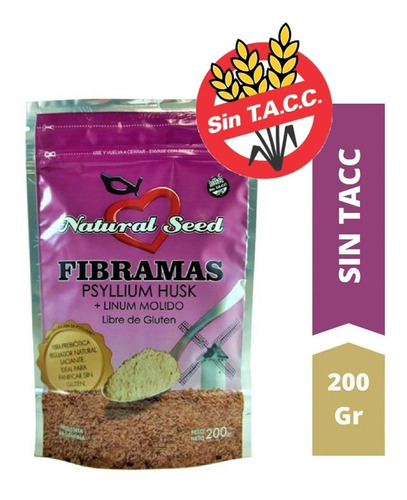 Fibramas Psyllium Husk Polvo Lino Molido Natural Seed 200gr