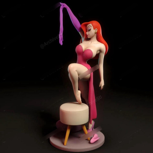 Jessica Rabbit Torrida Minis Archivo Stl Para Impresion 3d