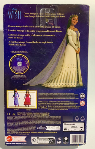 Muñeca Reina Amaya - Usada - Disney Mattel Barbie Wish (Usado)