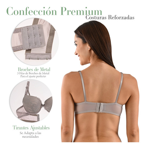 Brassier Cómodo Para Mujer Pink Label Set 2 Modelo 2503