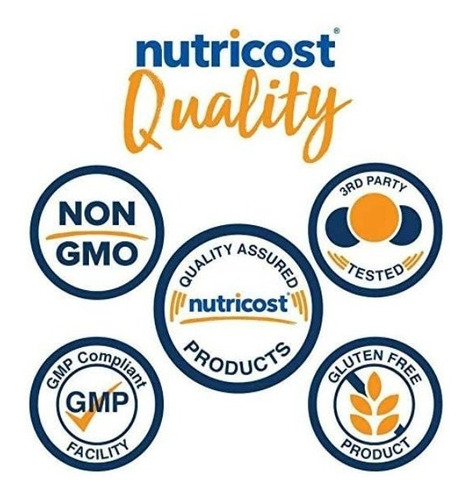 Original Vitamina B2 Nutricost 0.014 Onzas, 120 Cáp