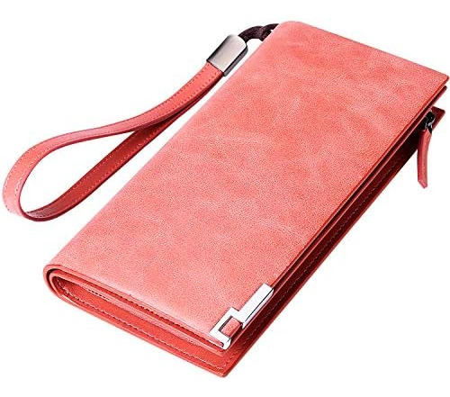 Keleel Cartera Para Mujer Con Bloqueo Rfid Cartera De Cuero
