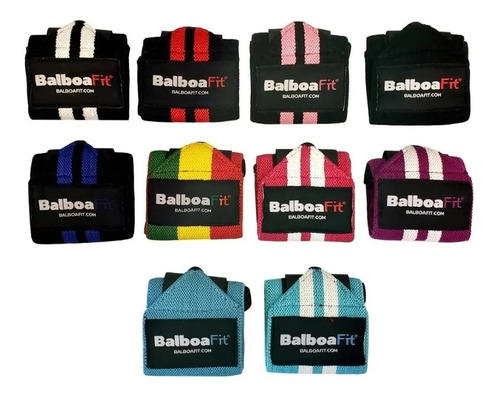 Kit Fitness Cinturon + Muñequeras Balboafit Gimnasio Gym