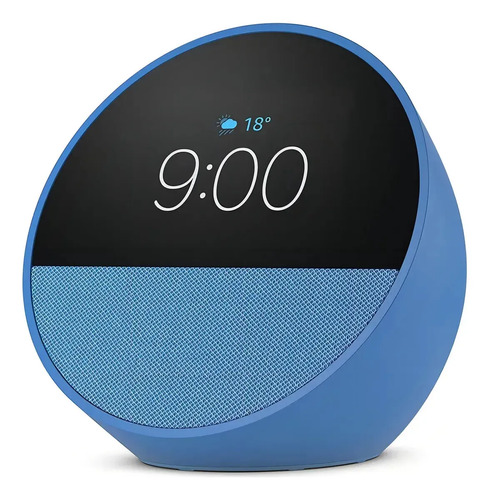 Amazon Echo Spot Bocina Inteligente 2024 Color Azul Acero Azul Acero